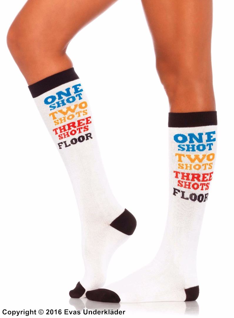 Shot Time knee socks